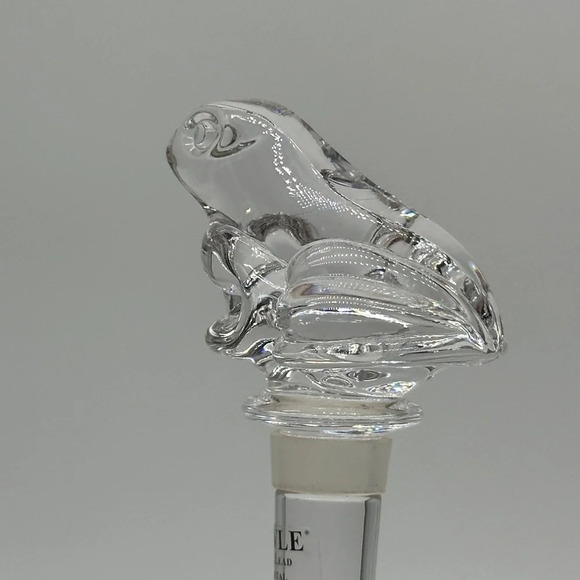 Towle 24% Lead Austrian Crystal Wine Bottle Stopper Made In Austria Frog - Picture 3 of 5